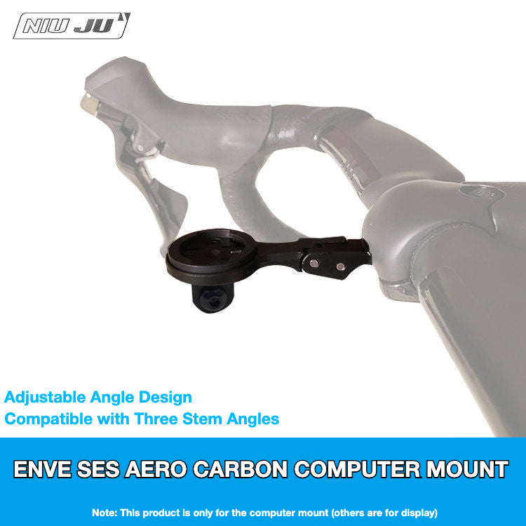 NIUJU ENVE SES Aero Computer Mount | Adjustable Garmin Wahoo Aero Cockpit Mount