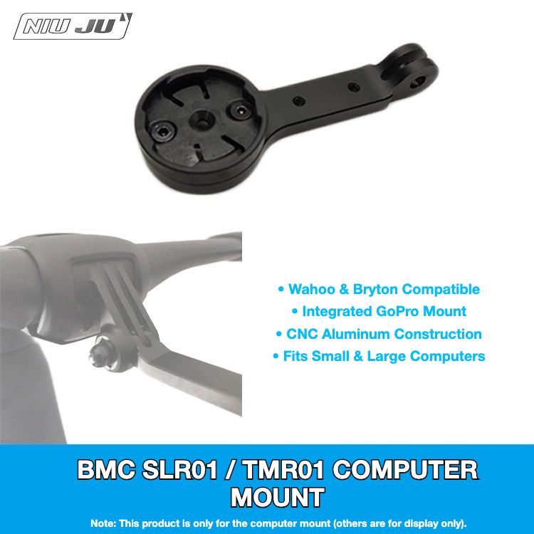 NIUJU BMC SLR01 / TMR01 Computer Mount | Garmin Wahoo GoPro Replacement Mount
