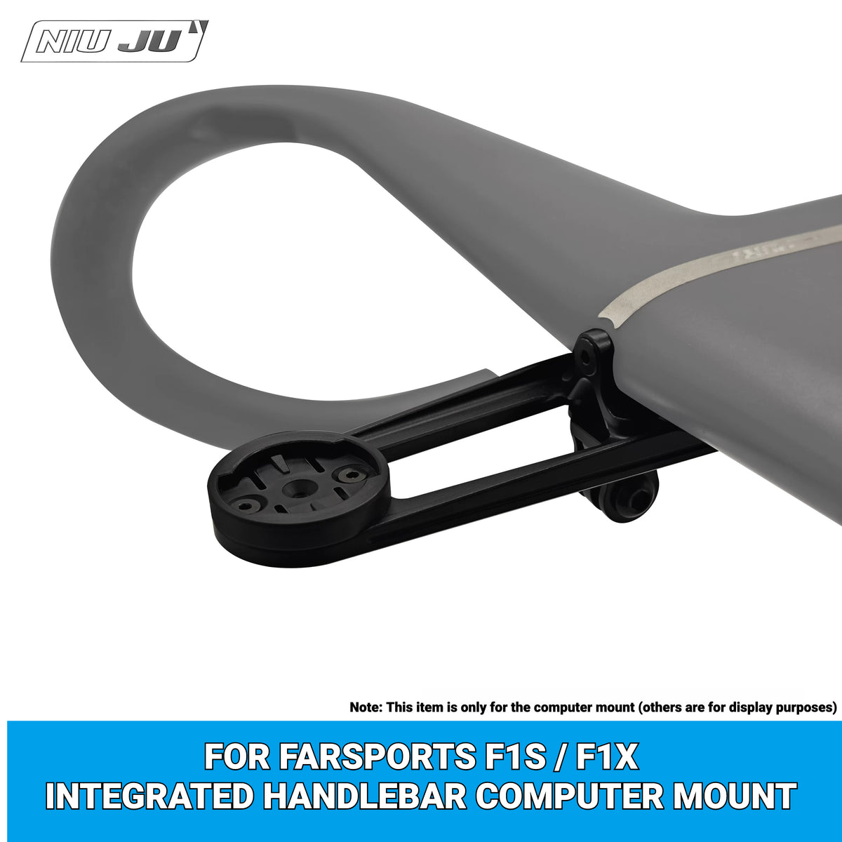 NIUJU Computer Mount for FARSPORTS F1s / F1X Integrated Handlebar | Garmin 1050 Wahoo ACE