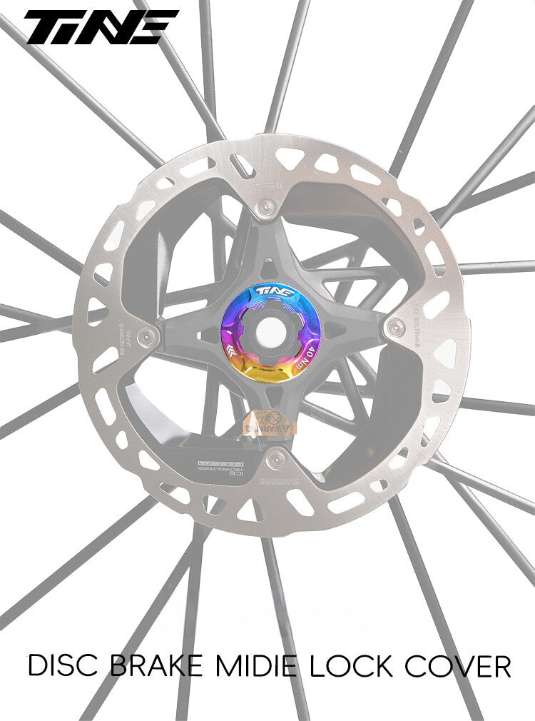 Titanium CNC Center Lock Rotor Lockring | Compatible with Shimano CLX