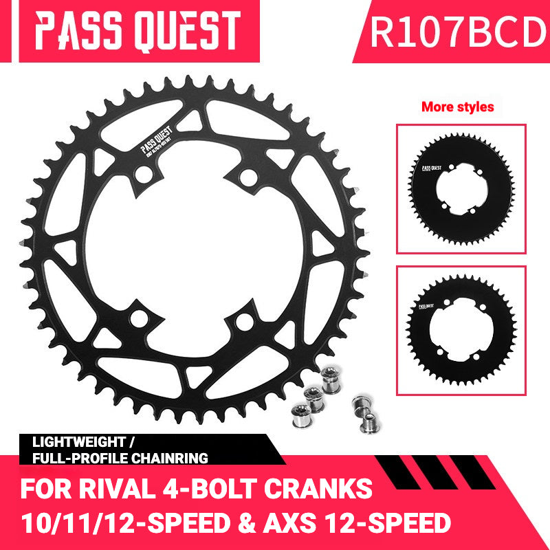 PASS QUEST SRAM Rival AXS 107BCD Narrow-Wide Chainring | 1x Road Bike 36T–58T