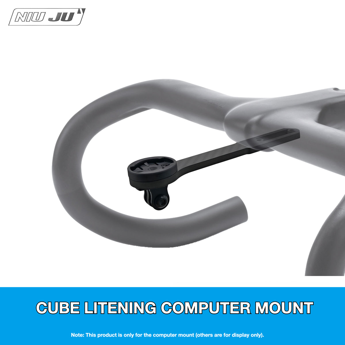 NIUJU CUBE Litening AIR / C68X / SLT Computer Mount | Carbon Garmin Wahoo Cockpit Mount