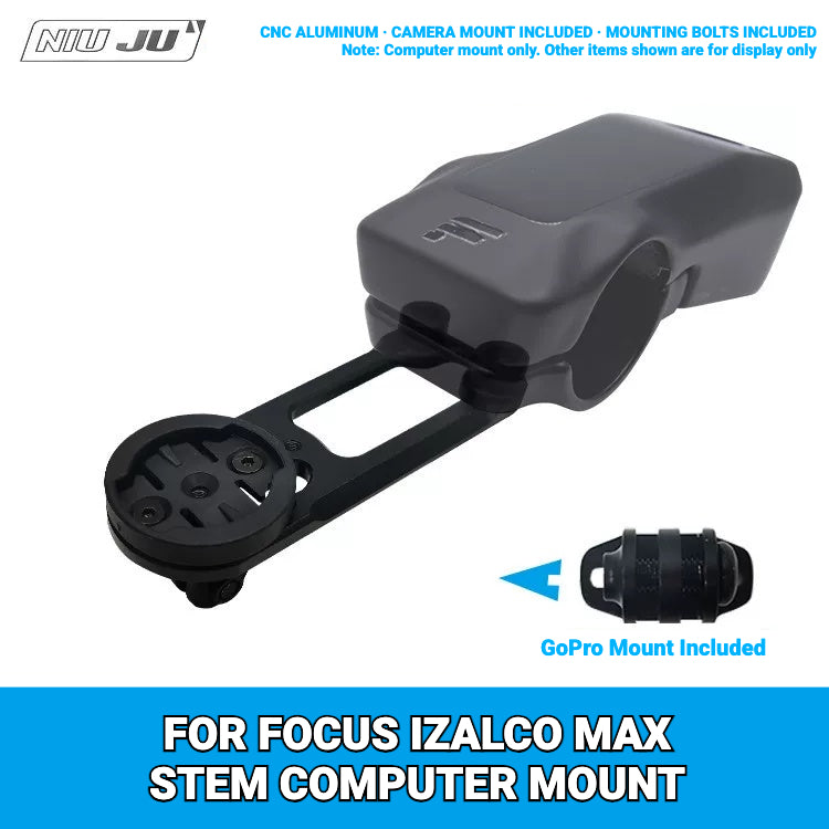 NIUJU Computer Mount for FOCUS IZALCO MAX C.I.S. Stem | Garmin Wahoo