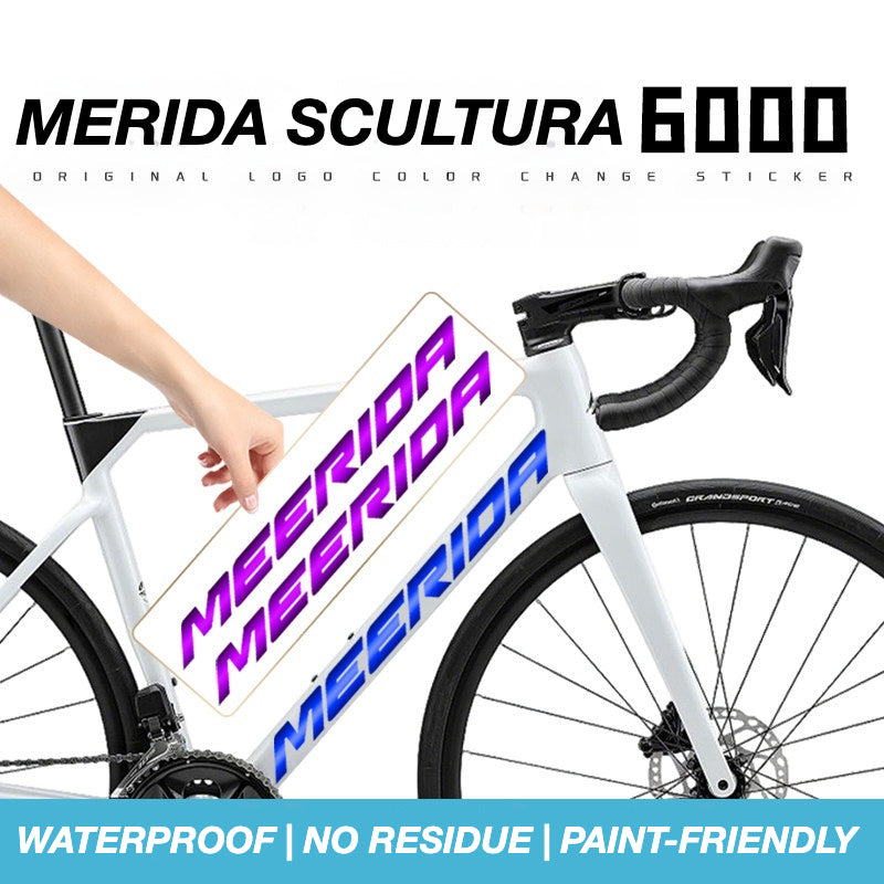 Autocollants personnalisés OEM avec logo pour cadre de vélo de route Merida Scultura 6000 | Autocollants de superposition imperméables
