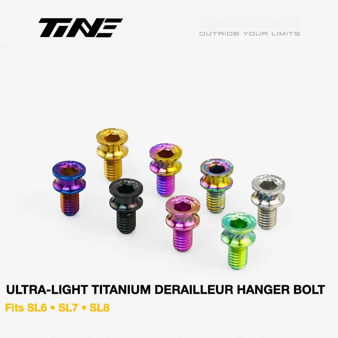 TiNE Ultra-Light Titanium Rear Derailleur Hanger Bolts – Specialized Tarmac SL6 / SL7 / SL8 / SL9