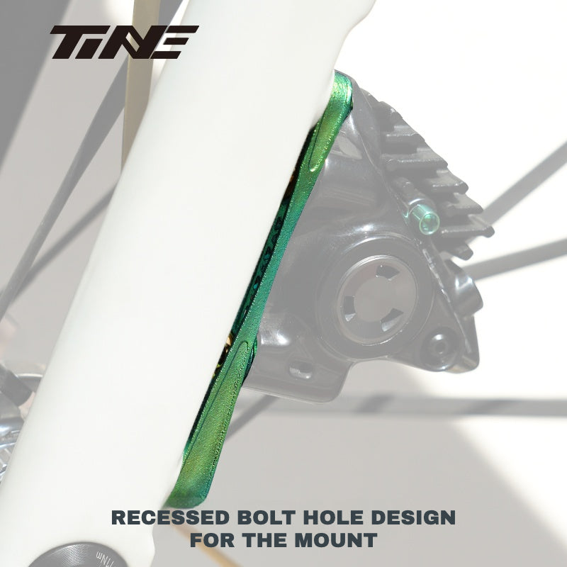 TiNE Ultra-Lightweight Titanium Disc Brake Mount – Standard & SL8 SL9-Specific Versions