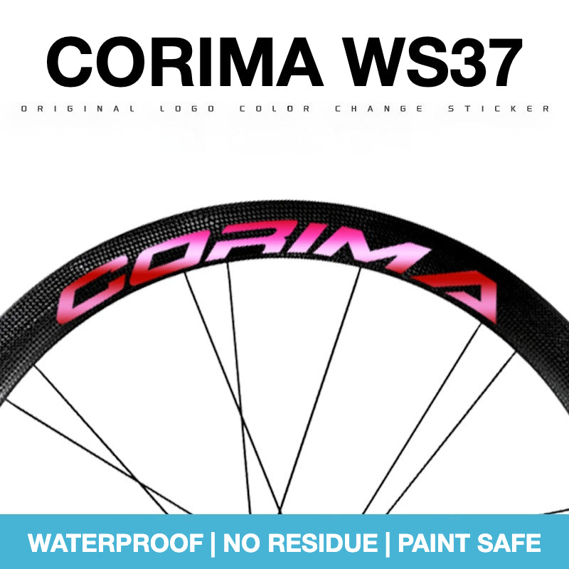 CORIMA WS37 Wheel Decal Sticker Kit – Logo Cover & Custom Color Wrap
