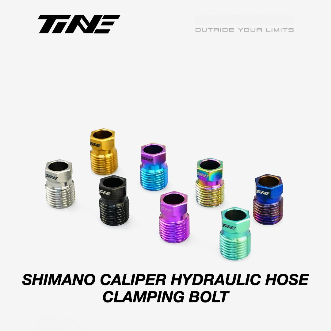 TiNE Titanium Shimano Hydraulic Hose Clamping Bolt | Ultra-Light Brake Caliper Upgrade