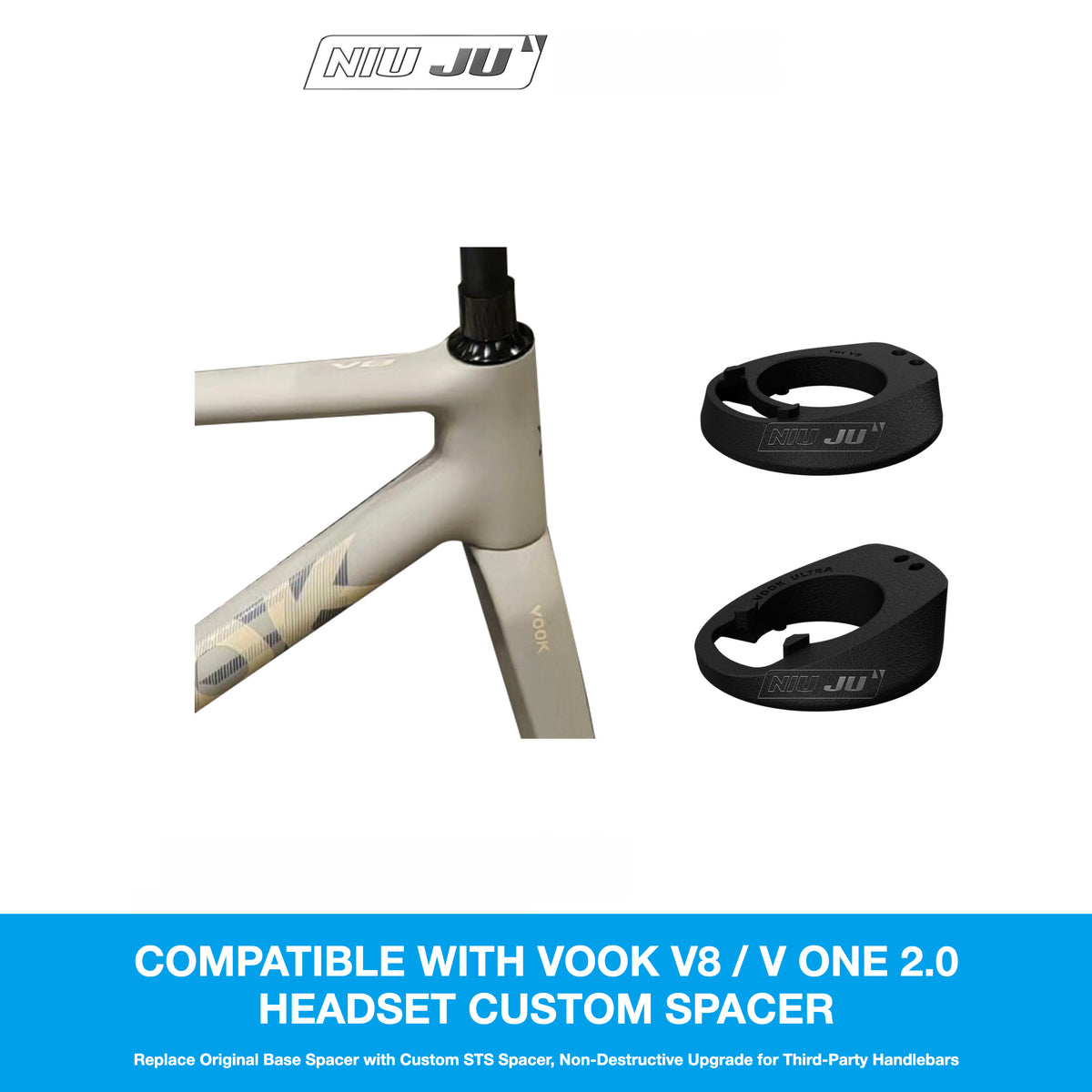 NIUJU VOOK V8 Headset Spacer Kit | VONE 2.0 Integrated Cockpit Custom Spacer