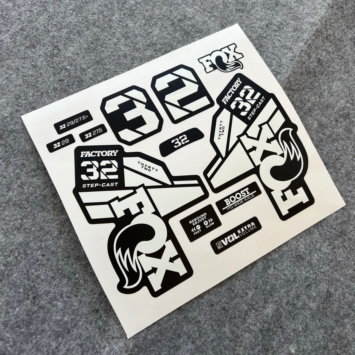 Custom FOX Fork Decal Kit for FOX 32SC / 34 / 36 / 38 / 40 | Waterproof MTB Fork Stickers | KASHIMA Edition
