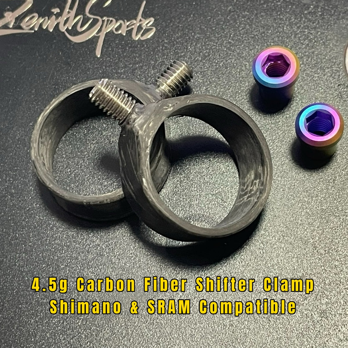 Ultralight Carbon Shifter Clamp｜Compatible with Shimano & SRAM｜4.5g Weight-Saving Upgrade