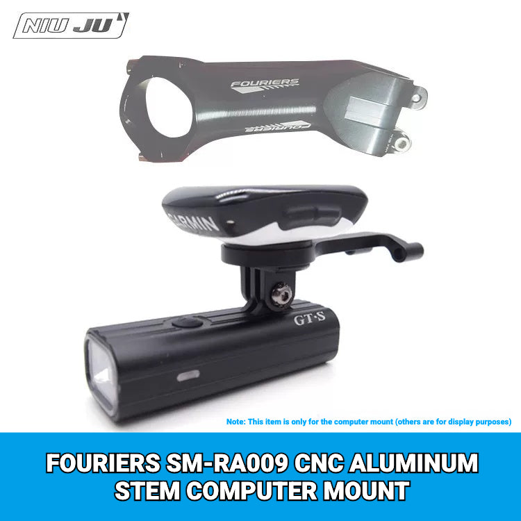 NIUJU CNC Aluminum Computer Mount for FOURIERS SM-RA009 Stem | Garmin Wahoo