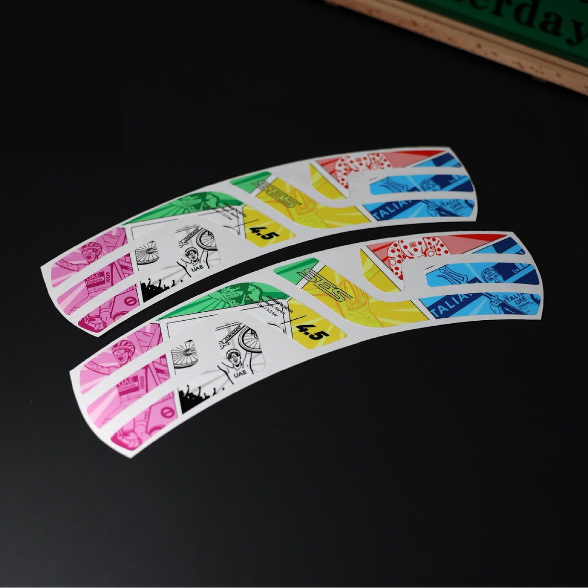 2026 ENVE SES 4.5 Pogačar European Champion-Inspired Wheel Decals | Custom Rim Stickers