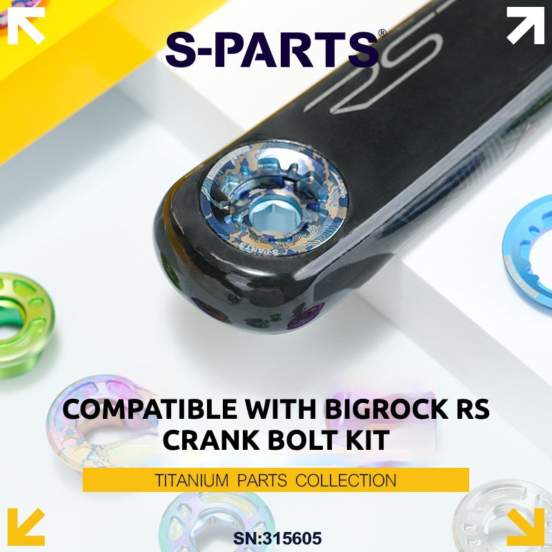 S-PARTS Titanium Crank Bolt Kit for BIGROCK RS Lightweight Upgrade