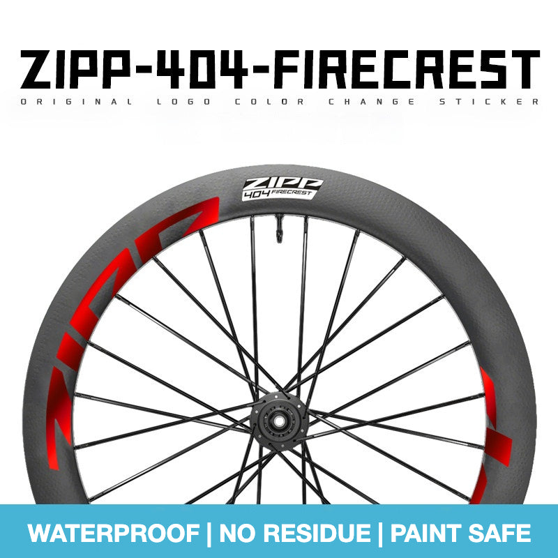 2025 ZIPP 404 Wheel Decal Sticker Kit – Waterproof Carbon Rim Logo Graphics