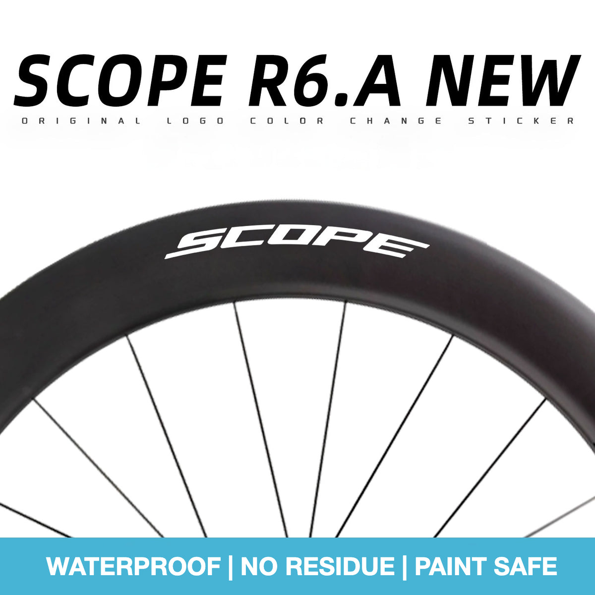 Scope R6.A Wheel Decal Sticker Kit – Logo Cover & Color Change