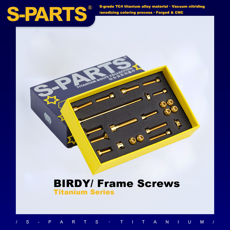 Jeu de vis S-PARTS pour cadre Titanium Birdy