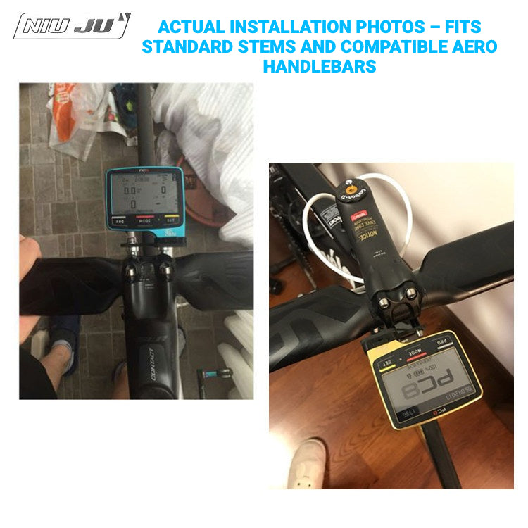 NIUJU SRM PC8 / PC7 Computer Mount | Carbon Fiber & Aluminum Alloy with GoPro Option