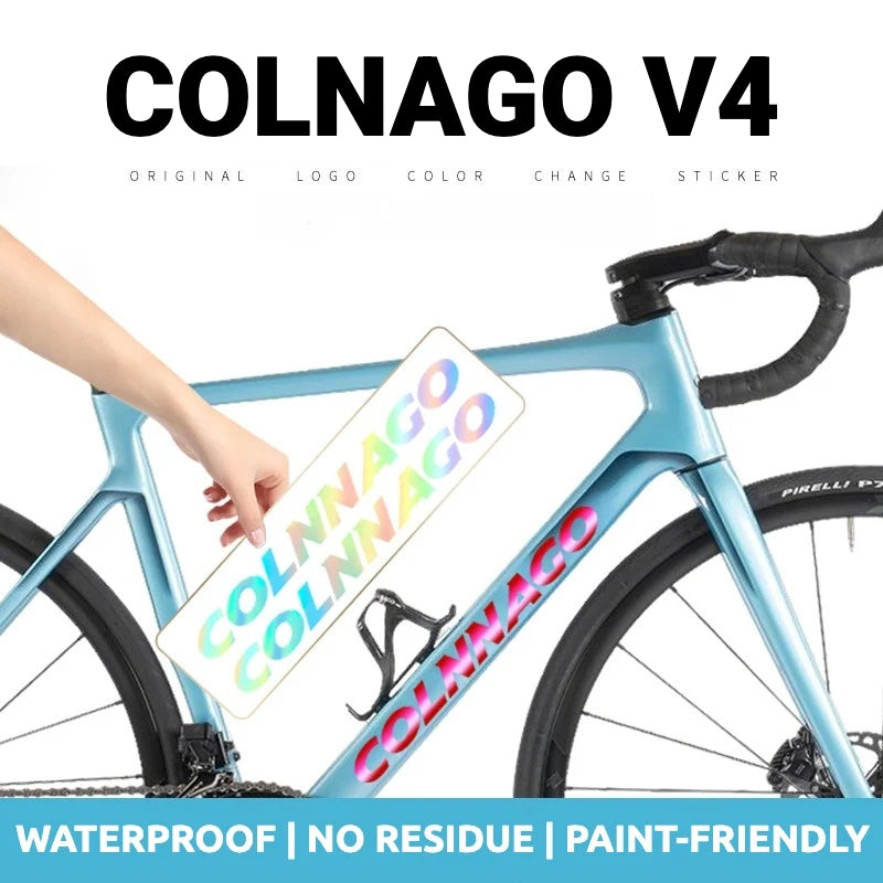 Colnago V4 Frame Logo Decals | Custom Waterproof OEM Overlay Stickers