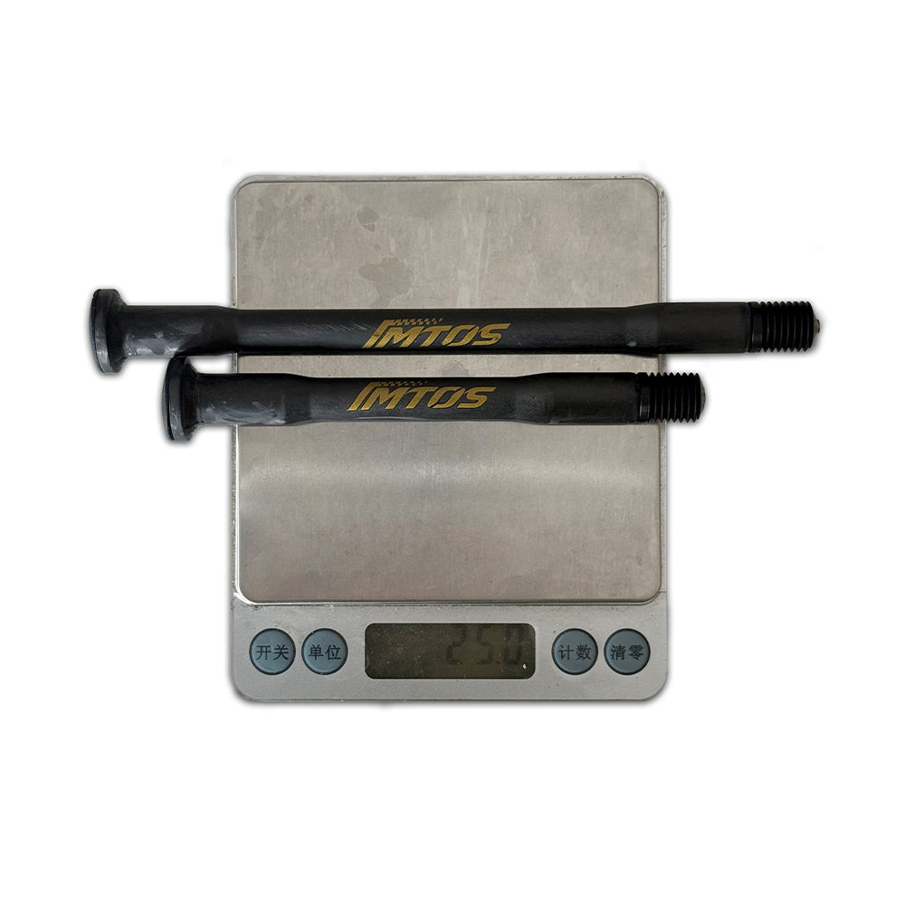IMTOS 25–28g Ultra-Light Carbon Thru Axle for Road Bikes | P1.0 / P1.5 / P1.75 Universal