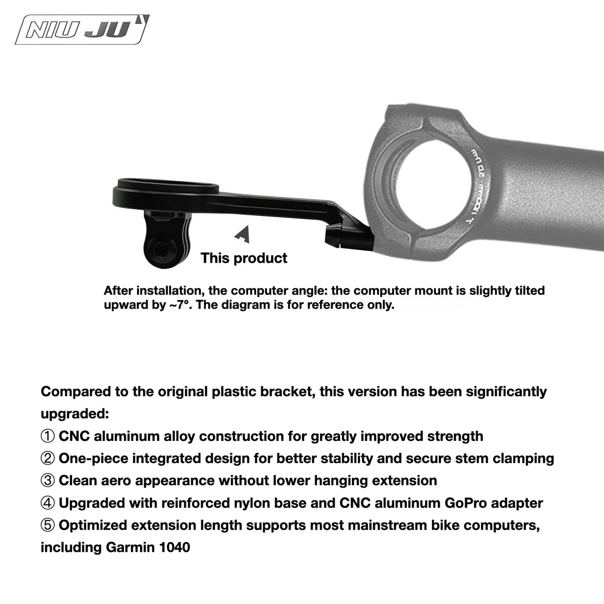 Specialized 3D Forged Stem Computer Mount for Tarmac