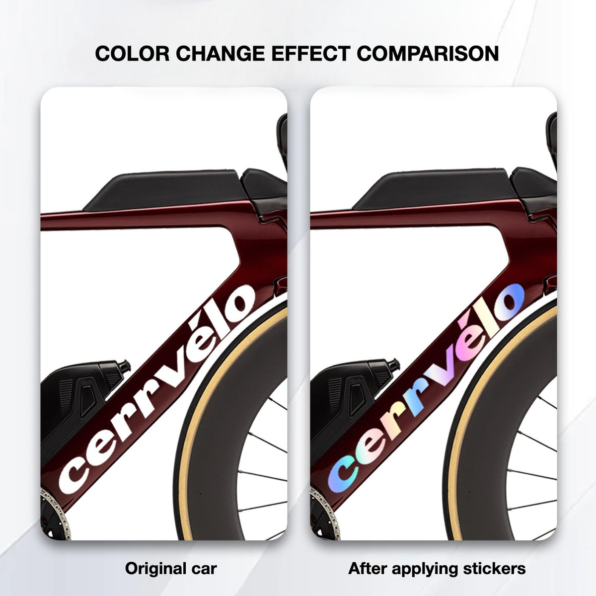 Custom OEM Logo Decals for 2026 Cervélo P5 TT Bike Frame | Waterproof Overlay Stickers(Please leave your frame size in the order notes when placing your order.）