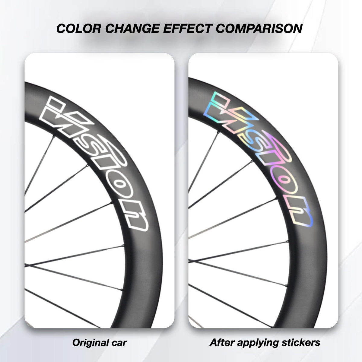 Custom Decal Kit for VISION METRON 45 RS Wheels | Road Bike Carbon Rim Wrap Stickers(Complete Wheelset Decal Kit + Spare Decals Included)