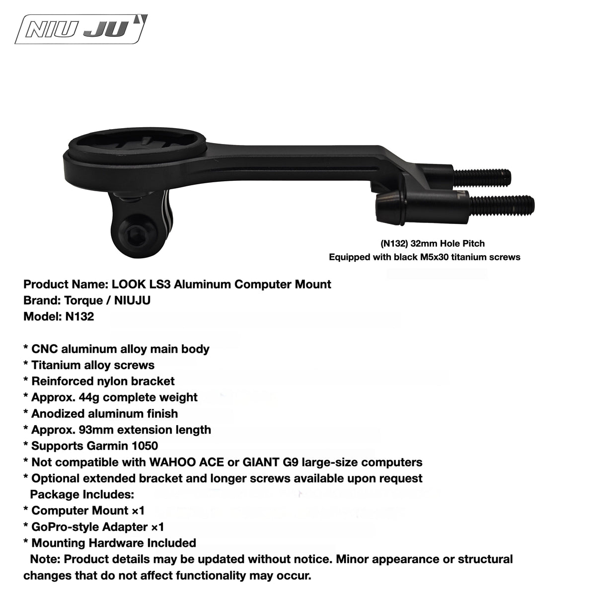 LOOK LS3 Stem Computer Mount for LOOK 785 Huez / 765 Optimum