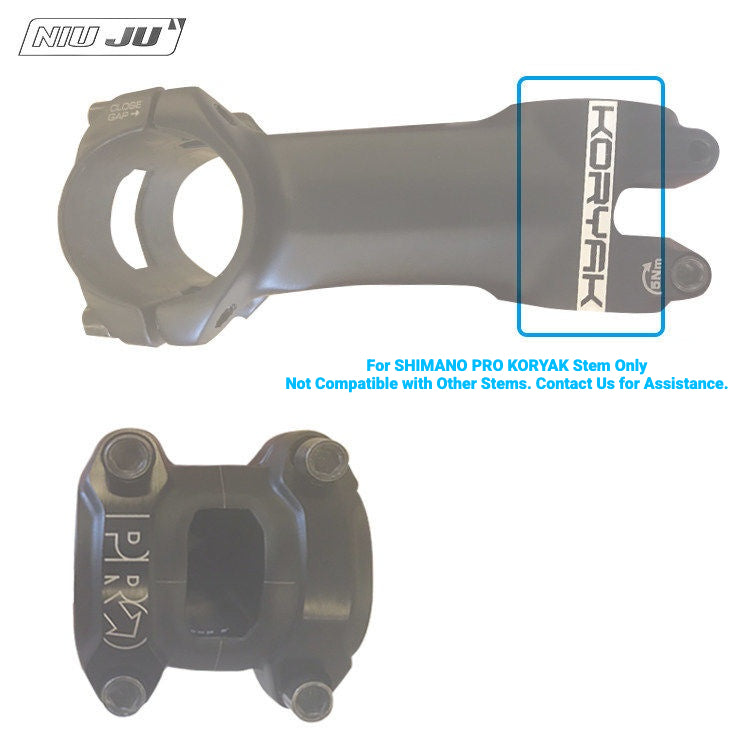NIUJU CNC Aluminum Computer Mount for SHIMANO PRO KORYAK Stem | Garmin Wahoo
