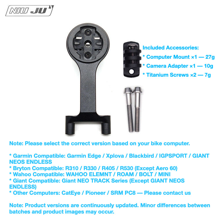 Torque Computer Mount Extension Compatible with GIANT CONTACT SLR TEAM Stem – WAHOO Bike Computer Holder
