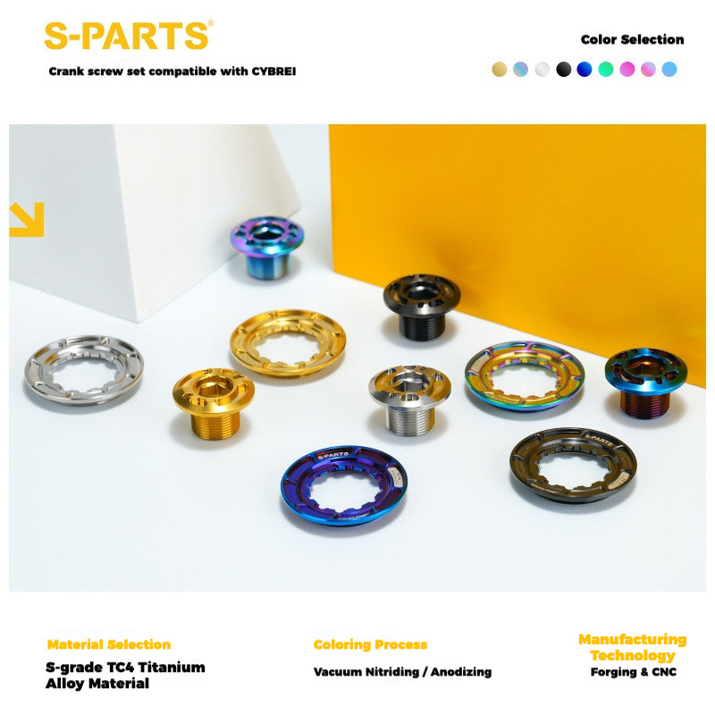 S-PARTS Titanium Crank Bolt Kit for CYBREI GP3 Lightweight Upgrade