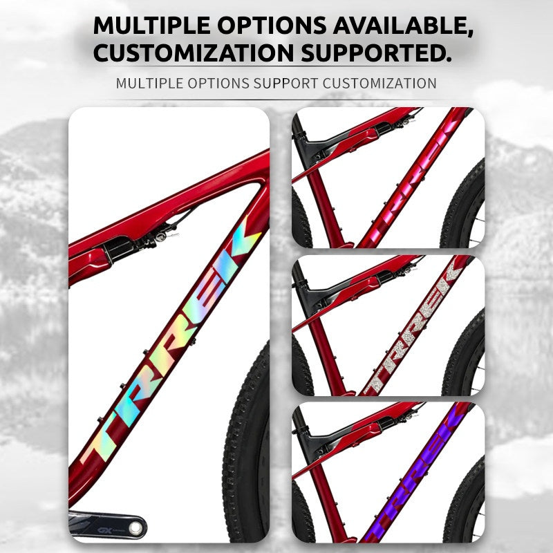 TREK Supercaliber 9.8 Frame Logo Cover Decal Sticker | Waterproof MTB Custom Frame Sticker