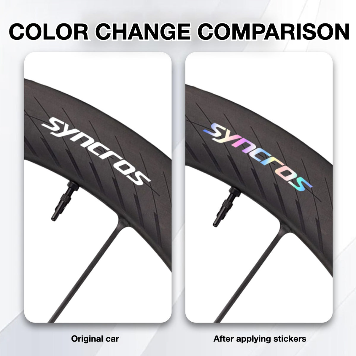 Syncros Capital SL60 Wheel Decal Sticker Kit – Logo Cover & Color Change