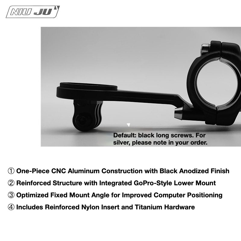 NIUJU DEDA ZERO100 Computer Mount | CNC Garmin Wahoo Stem Mount