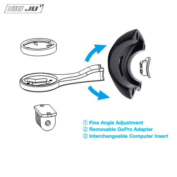 NIUJU Cervélo R5 R3 S3 Stem Computer Mount | Bar Fly Style Garmin Wahoo Mount