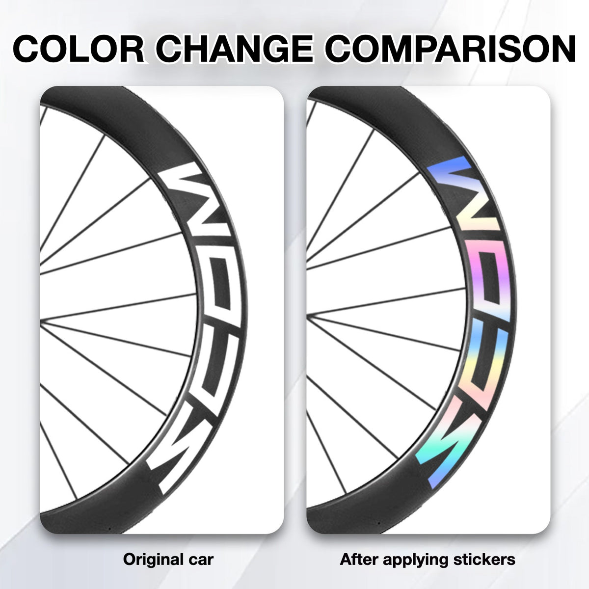 SCOM Wind Blade 62 Wheel Decal Sticker Kit – Logo Cover & Color Change