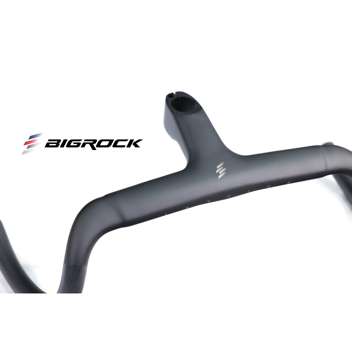 BIGROCK Carbon Fiber Integrated Gravel Handlebar with Stem – Lightweight Flared Drop Bar for Gravel Bikes
