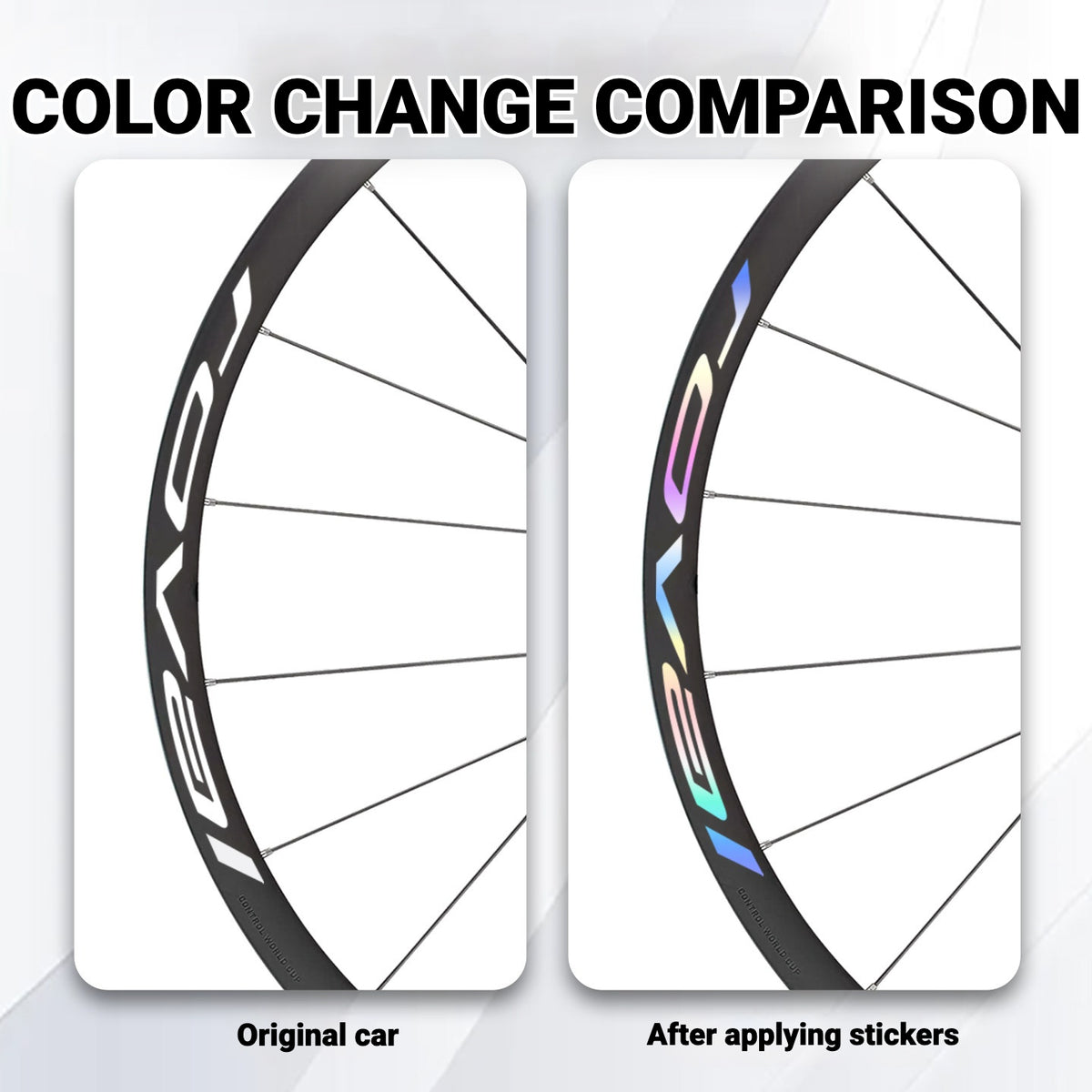 Roval Control 29 MTB Wheel Decals | Custom Logo Color Change Stickers for Carbon Mountain Bike Wheels