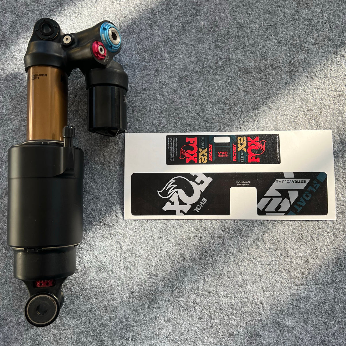 Custom Decal Kit for FOX FLOAT X2 Rear Shock | Waterproof MTB Shock Stickers | DH / AM / Full Suspension