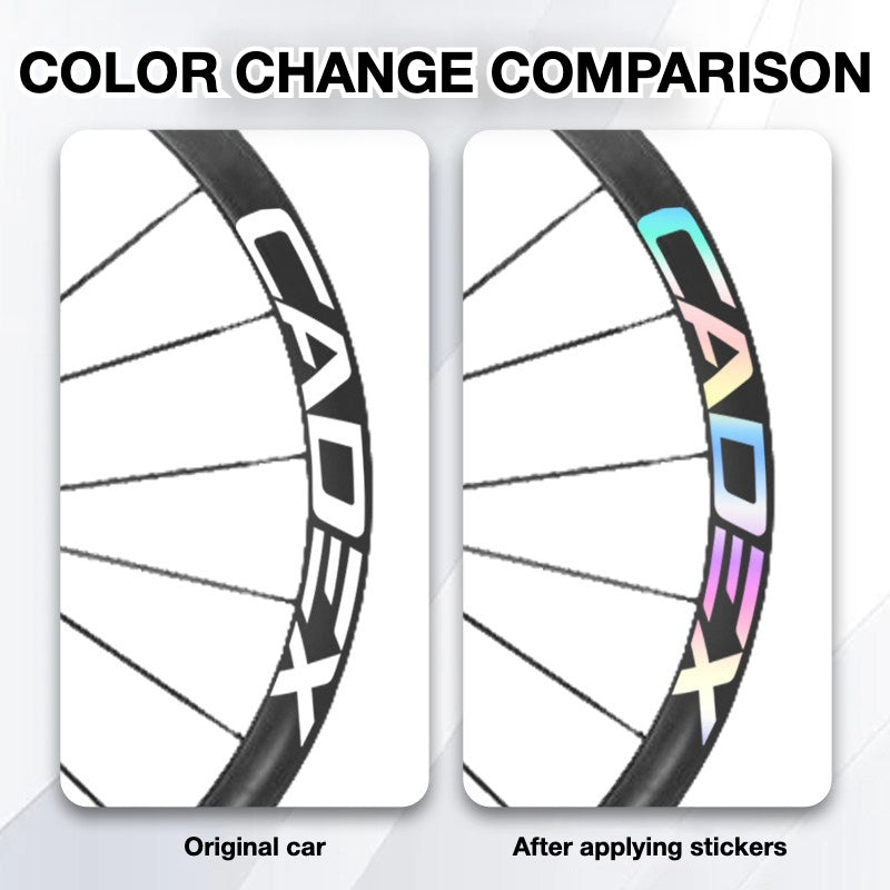 Cadex 36 Disc Wheel Decal Sticker Kit – Premium Logo Cover & Color Change