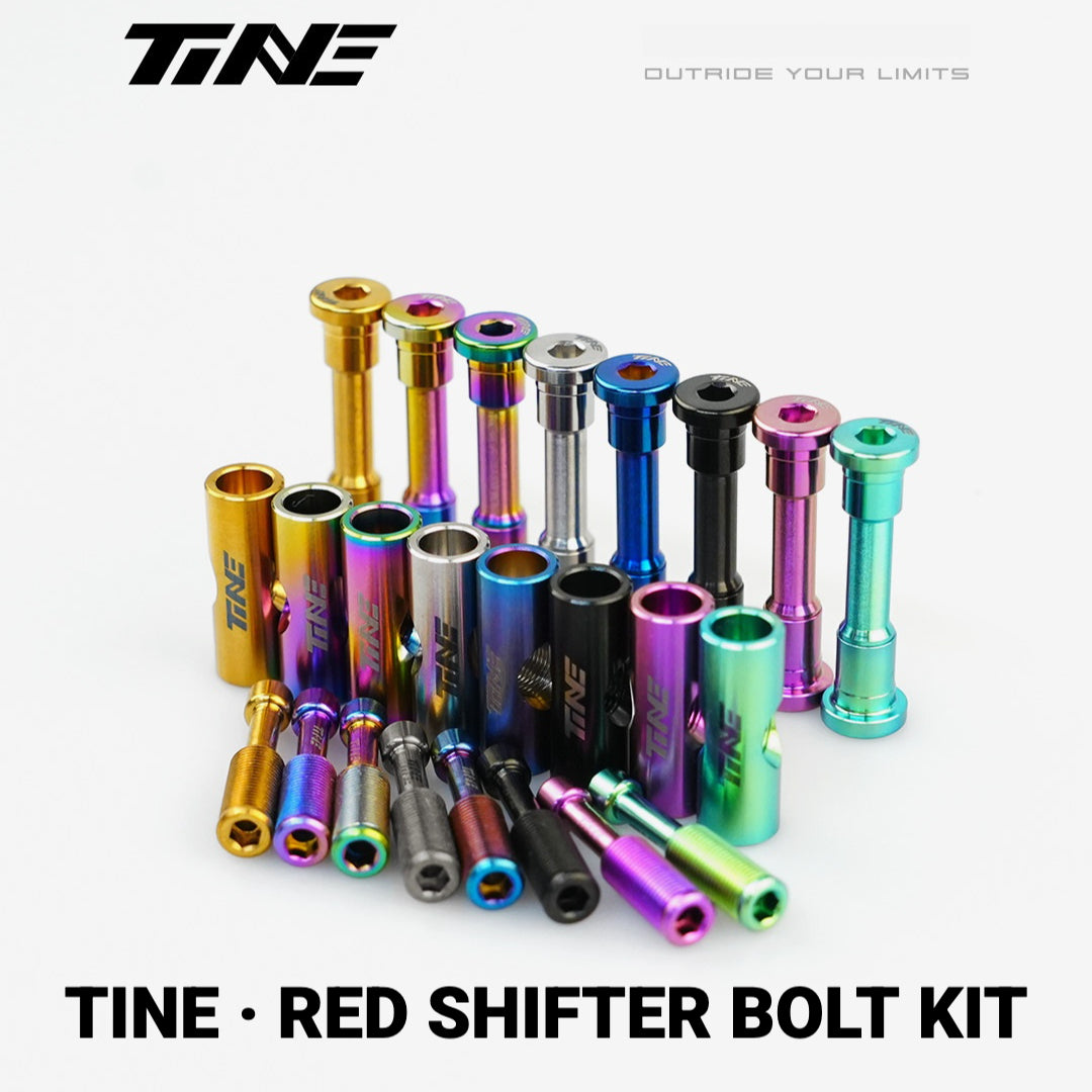 TiNE Titanium Bolt Kit for SRAM RED Shift/Brake Levers | Ultralight Shifter Screw Set 11.4g