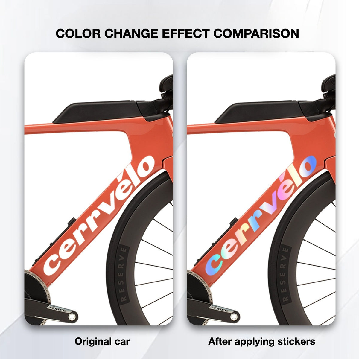 Custom OEM Logo Decals for 2026 Cervélo P-Series TT Bike Frame | Waterproof Overlay Stickers(Please leave your frame size in the order notes when placing your order.）