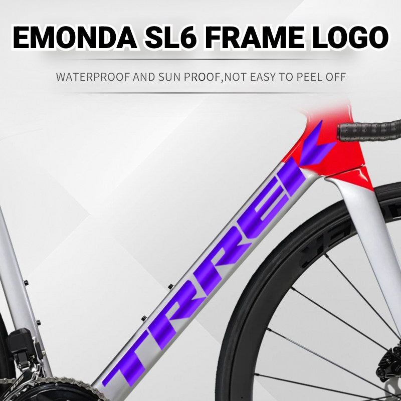 TREK Émonda SL6 Downtube Logo Decal | Custom Color Change Frame Sticker Waterproof