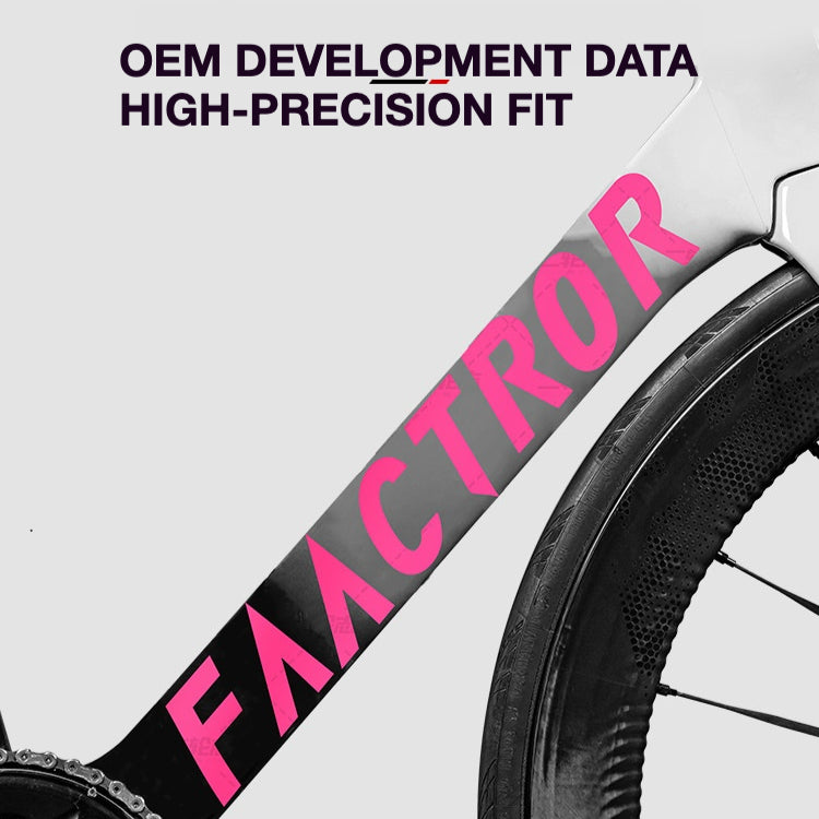 FACTOR OSTRO VAM Frame Protection & Logo Sticker Kit | Custom Color Wrap Decal Set for Road Bikes