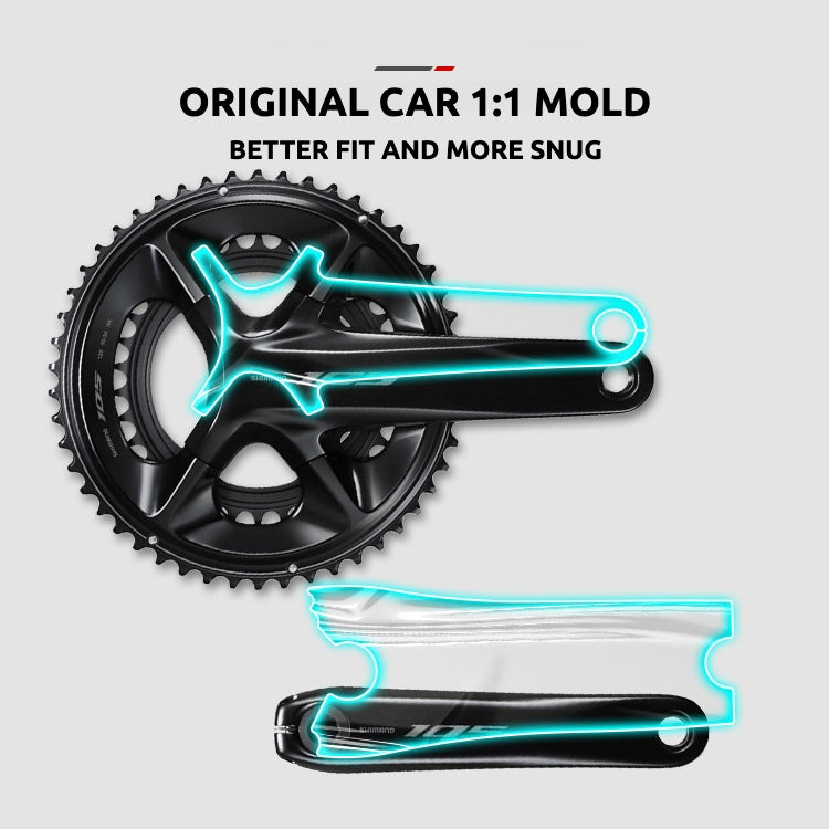 Shimano 105 R7170 / Ultegra R8170 Bike Protection Film Kit – Road Bike Shifter & Crank TPU Sticker Guard