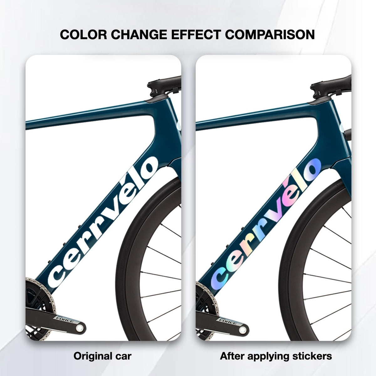 Custom OEM Logo Decals for 2026 Cervélo Caledonia Road Bike Frame | Waterproof Overlay Stickers(Please leave your frame size in the order notes when placing your order.）