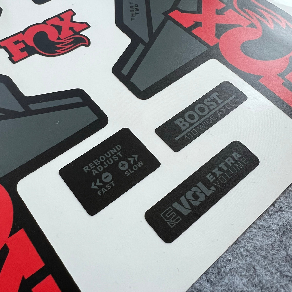 Custom FOX Fork Decal Kit for FOX 32SC / 34 / 36 / 38 / 40 | Waterproof MTB Fork Stickers | KASHIMA Edition