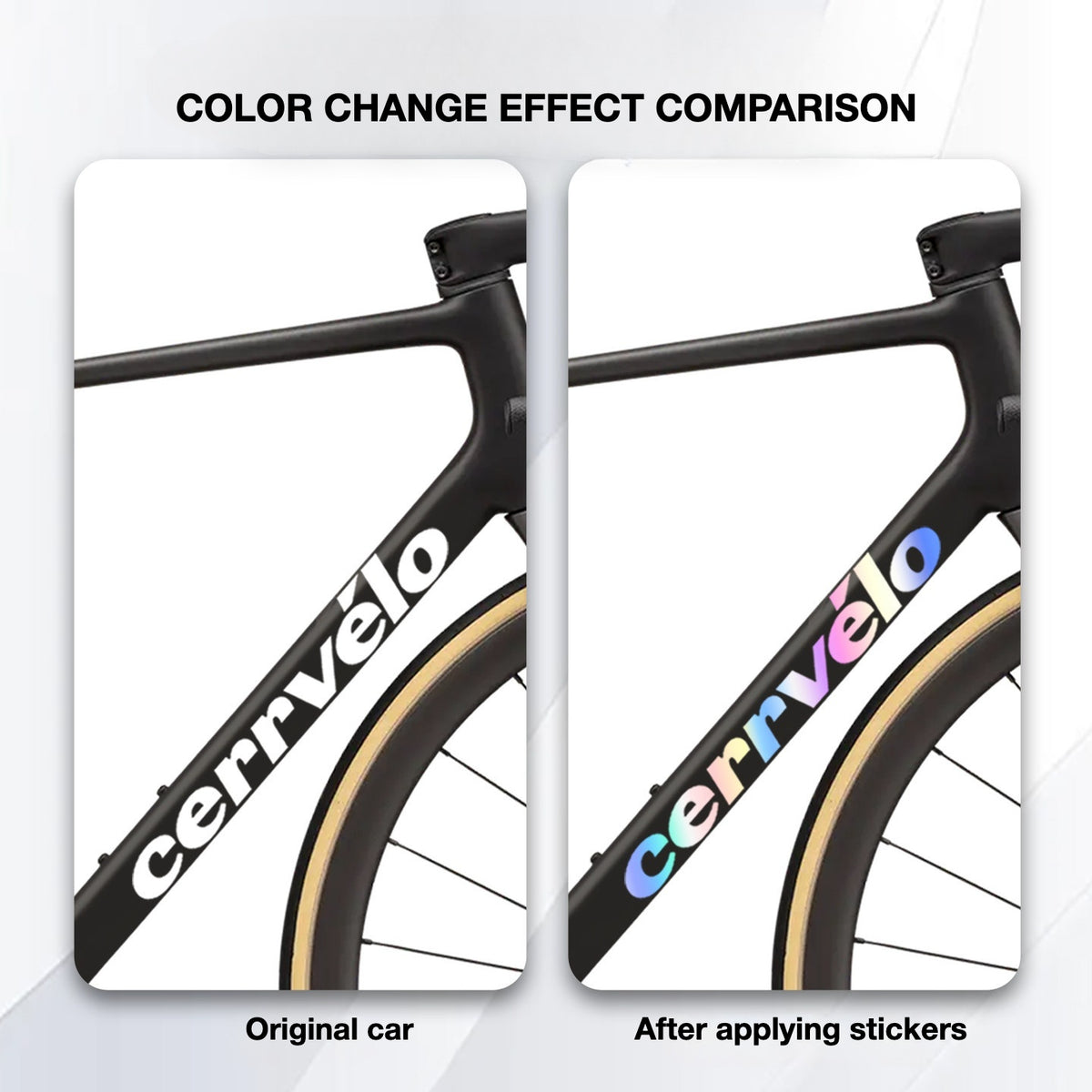 Custom OEM Logo Decals for 2026 Cervélo R5 Road Bike Frame | Waterproof Overlay Stickers(Please leave your frame size in the order notes when placing your order.）