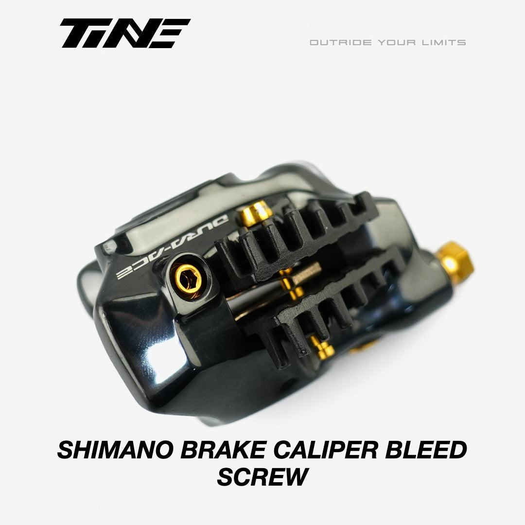 TiNE Titanium Shimano Brake Caliper Bleed Screw | Ultra-Light Road Bike Upgrade