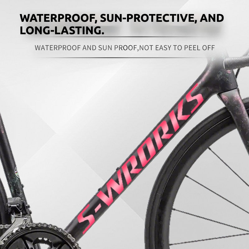 Autocollant de couverture de logo Specialized S-Works Aethos | Autocollant personnalisé léger et imperméable pour cadre de vélo de route